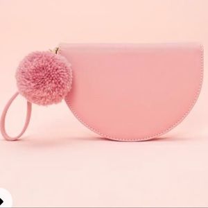 Ban.do party clutch wallet wristlet pink